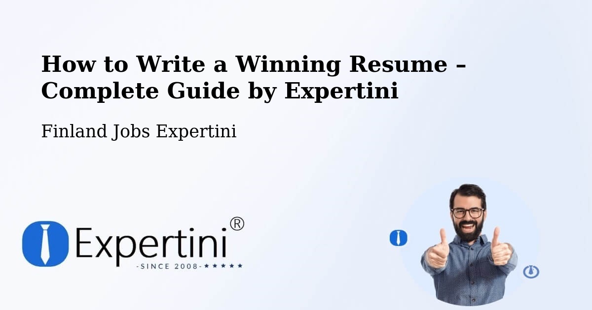 Resume Writing Guide for Job Seekers – Vilppula - Vilppula, Finland Jobs Expertini